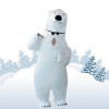 Oppblåsbare Isbjørn Kostyme