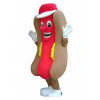 Gigantisk Hotdog Mascot Kostyme