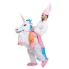 Oppblåsbare Riding Unicorn Kostyme