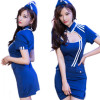 Sexy Stewardess Kvinners Cosplay Kostyme