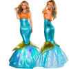 Mermaid Fin Kjole Kostyme