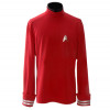 Star Trek Red Starfleet Uniform Shirt Cosplay Kostyme