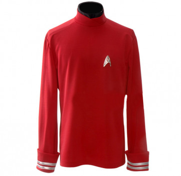 Star Trek Red Starfleet Uniform Shirt Cosplay Costume