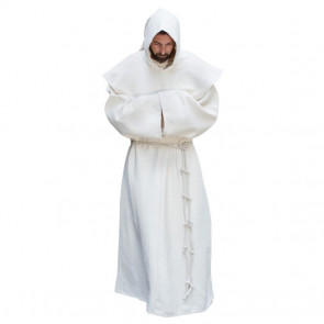 White Priest Robe Costume