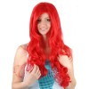 Rudna Peruka Do Włosów Ariel Mermaid Dla Dorosłych