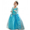 Girls Princess Frozen Elsa Dress Kostium