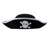 Halloween Prop Pirate Hat Srebrny Kostium