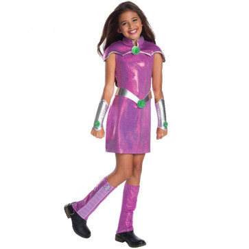 Girls Teen Titans Starfire Costume - Starfire Cosplay