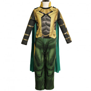 Marvel Loki Kids Lycra Cosplay Costume