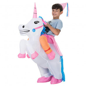 Inflatable Riding Unicorn Costume For Kids