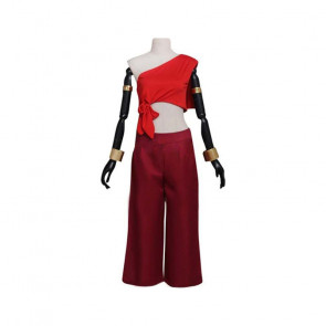 Avatar The Last Airbender Katara Red Costume Women Cosplay Costume