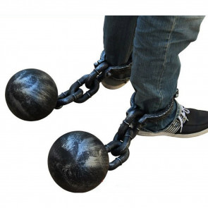 Ankle Shackles Ball and Chain Cosplay Prop
