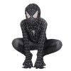 Rapazes Venom Black Spiderman Traje Crianças Spandex Bodysuit
