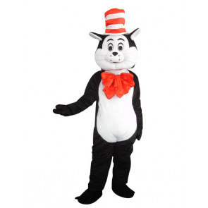 Giant Cat In The Hat Mascot Costume