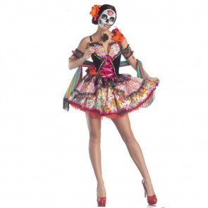 Women's Day of the Dead Dia de Muertos Sexy Costume