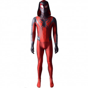 PS5 Spider-Man Miles Morales Crimson Cowl Suit Costume