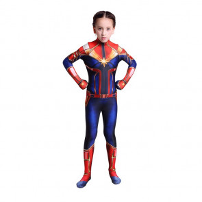 Girls Captain Marvel Costume