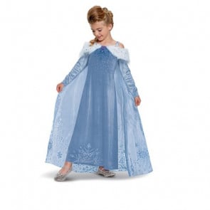 Girls Elsa Deluxe Costume Dress From Olaf's Frozen Adventure