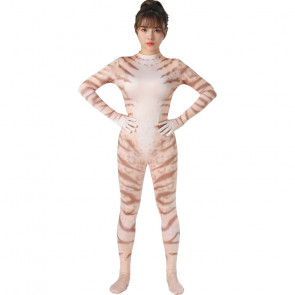 Tiger Stripes Lycra Bodysuit Cosplay Costume