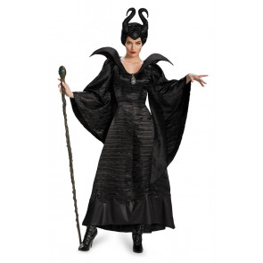 Disney Maleficent Black Princess Cosplay Costume Dress For Adults Halloween Costume