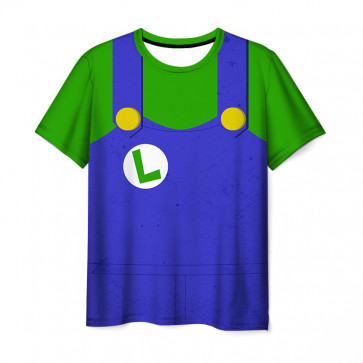 Super Mario Bros Movie 2023 Luigi T-Shirt - Luigi Cosplay Costume T-Shirt