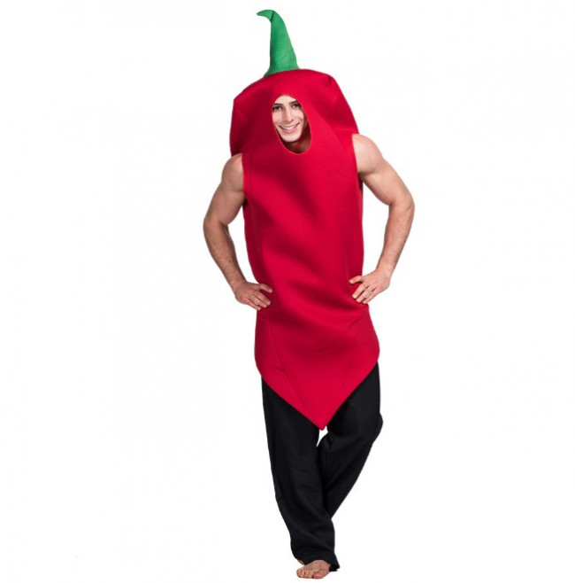 Chilikostüm Red Hot Chili Kostüm riesig scharf 