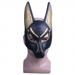 Egyptian Anubis Masquerade Mask Costume. Wearers will have to bear with it till shrinkable technology is available. There is a protective layer inside, please clean or wipe it before you wear it.