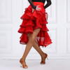 Roter Flamenco -Kleid