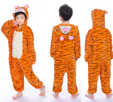 Kids Tiger Onesie Jumpsuit Costume