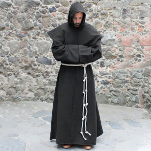 Black Jesuit Priest Robe Costume