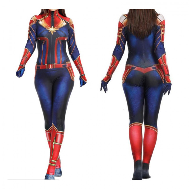 Deluxe Captain Marvel Women's Costume Costume Party World
