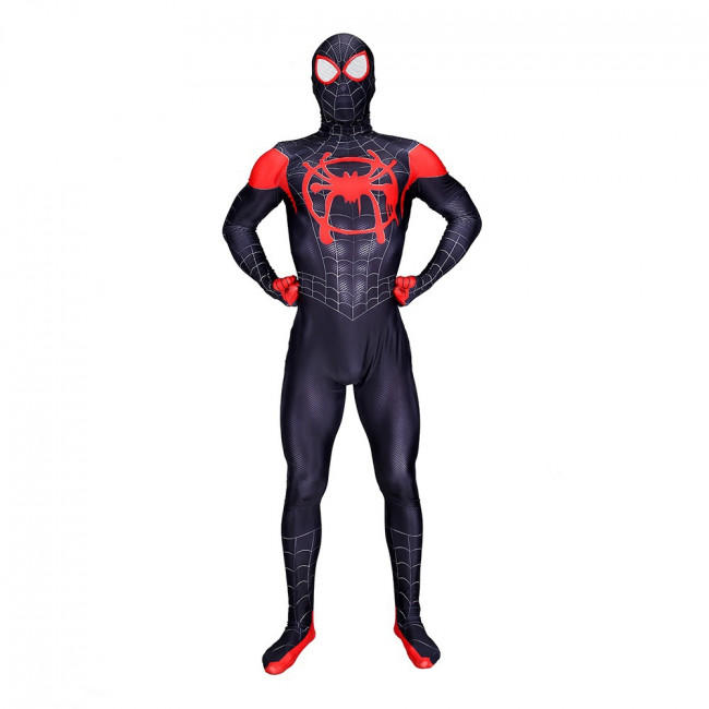 Spider-Man Into The Spideverse Miles Cosplay Costume Lycra | Costume ...