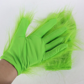 Grinch Gloves Hands Costume