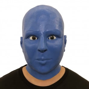 Blue Alien Face Mask Costume