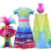 Poppy Trolls World Tour Jacket and Dress Costume and Wig
