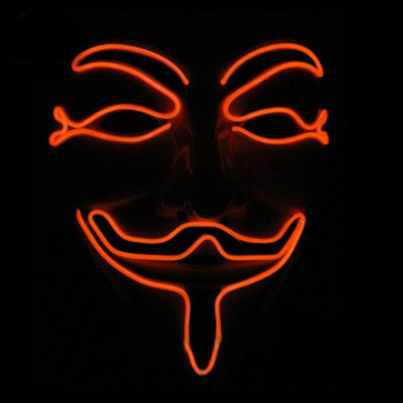 V for Vendetta LED Costume Cosplay Party Mask