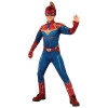 Captain Marvel Children'S Deluxe Hero Suit Blauw/Rood