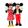 Giant Mickey En Minnie Mouse Mascot -Kostuumset Van 2 Mascottes