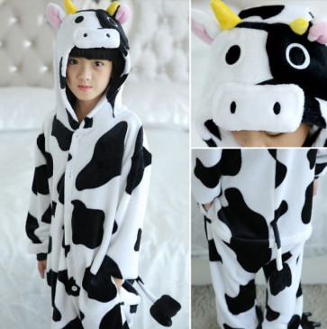 Kids Cow Onesie Jumpsuit Costume