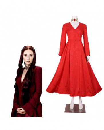 Game of Thrones Red Queen Melisandre Complete Cosplay Costume