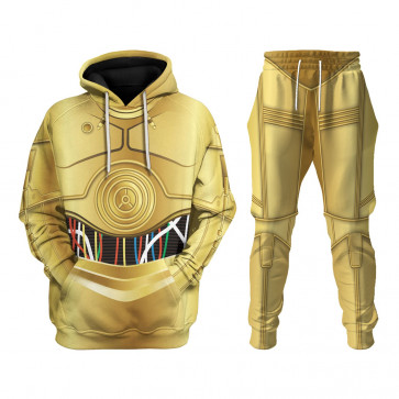Star Wars C-3PO Costume - Hoodie Sweatpants C-3PO Cosplay