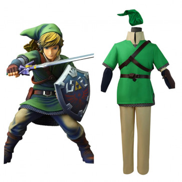 The Legend Of Zelda Skyward Sword Link Costume - Link Cosplay